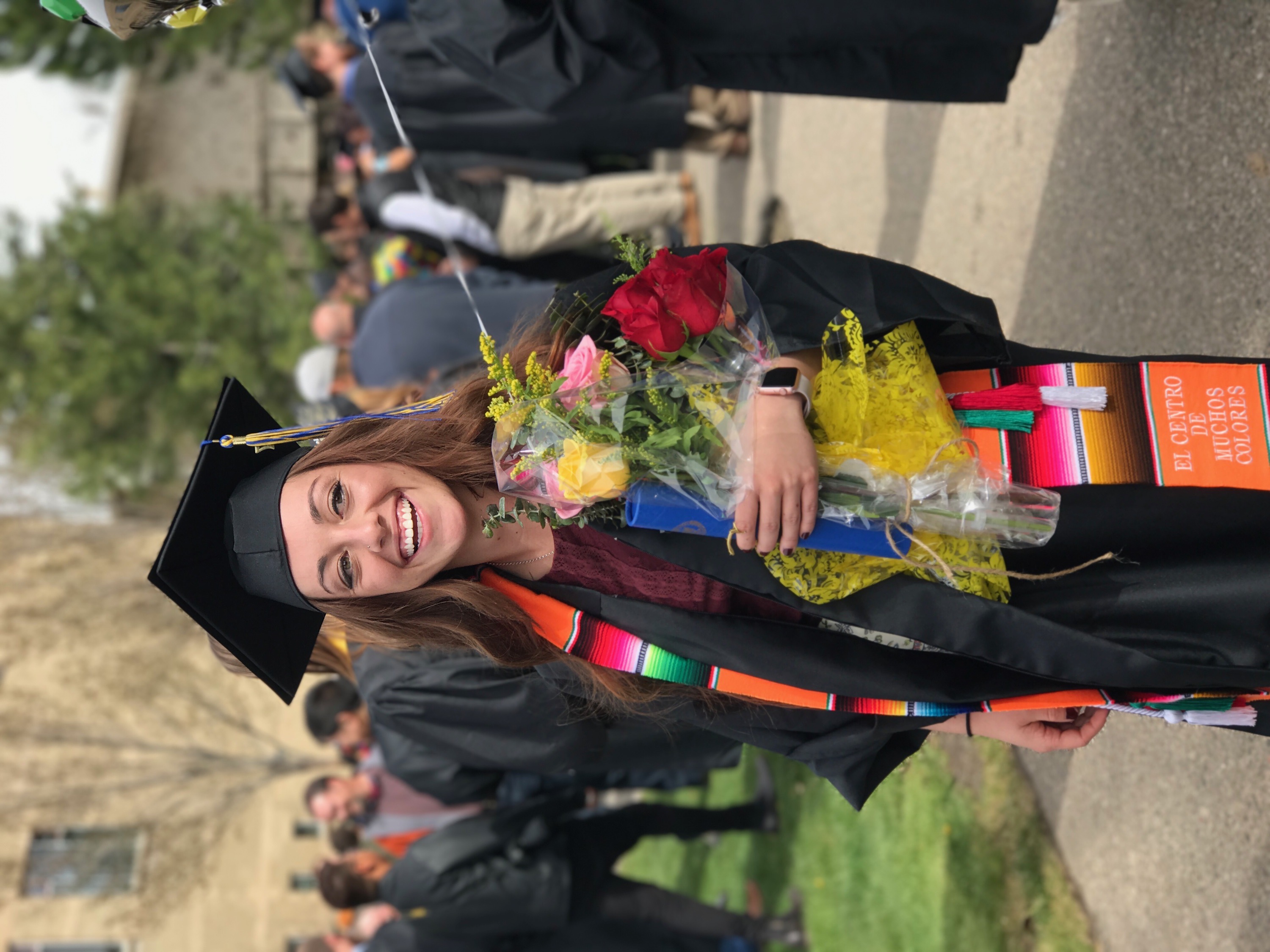 Sam at her college graduation